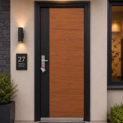 China Exterior Steel Door 218cm (CS 5007)